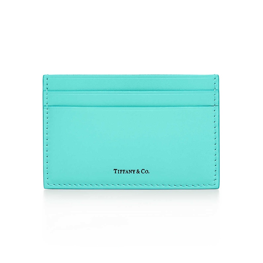 Tiffany Blue leather card case